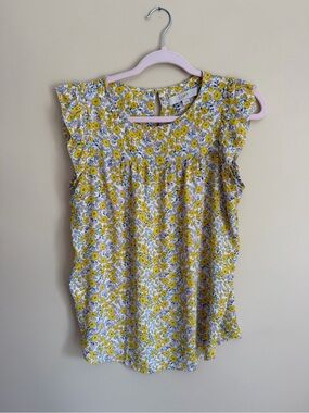 Loft flutter sleeve top